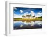 Chateau De Chambord, Unesco Medieval French Castle and Reflection. Loire, France-stevanzz-Framed Photographic Print