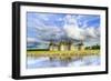 Chateau De Chambord, Unesco Medieval French Castle and Reflection. Loire, France-stevanzz-Framed Photographic Print