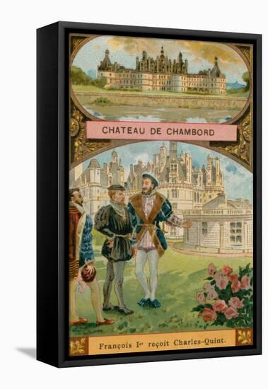 Chateau De Chambord-null-Framed Stretched Canvas