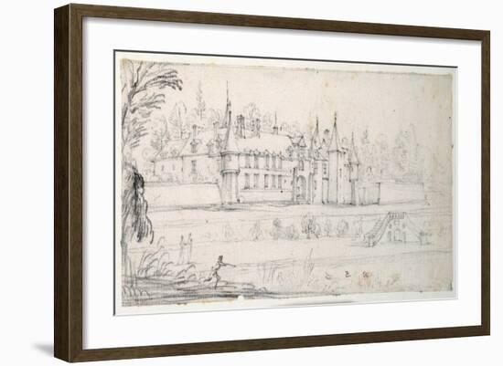 Chateau De Chantelou, in the Valley of the Orge, Between Linas and Chestres-Jacques Callot-Framed Giclee Print