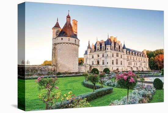 Chateau De Chenonceau France-null-Stretched Canvas