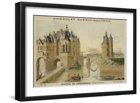 Chateau De Chenonceaux, Indre-Et-Loire-null-Framed Giclee Print