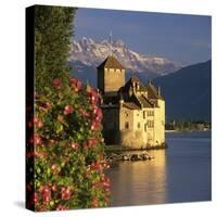 Chateau De Chillon (Chillon Castle) on Lake Geneva, Veytaux, Vaud Canton, Switzerland-Stuart Black-Stretched Canvas