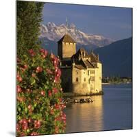 Chateau De Chillon (Chillon Castle) on Lake Geneva, Veytaux, Vaud Canton, Switzerland-Stuart Black-Mounted Photographic Print