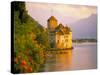 Chateau De Chillon, Lake Generva, Montreux, Switzerland-Simon Harris-Stretched Canvas