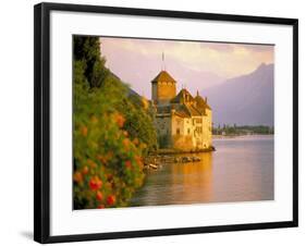 Chateau De Chillon, Lake Generva, Montreux, Switzerland-Simon Harris-Framed Photographic Print