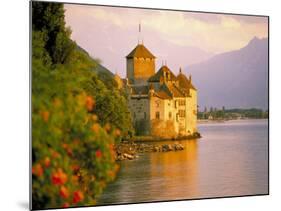Chateau De Chillon, Lake Generva, Montreux, Switzerland-Simon Harris-Mounted Photographic Print