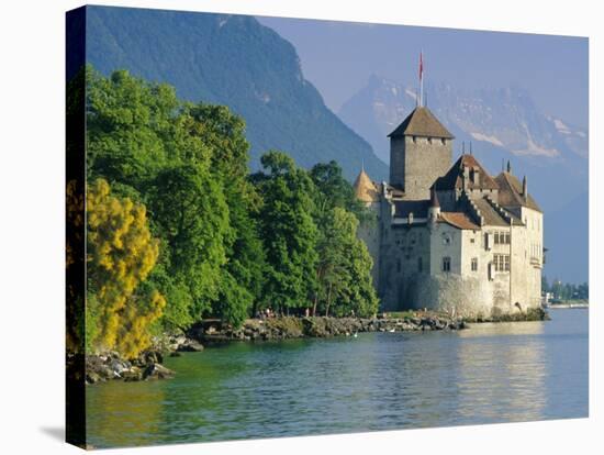 Chateau De Chillon, Montreux, Lake Geneva, Swiss Riviera, Switzerland-Gavin Hellier-Stretched Canvas