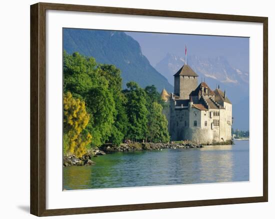 Chateau De Chillon, Montreux, Lake Geneva, Swiss Riviera, Switzerland-Gavin Hellier-Framed Photographic Print