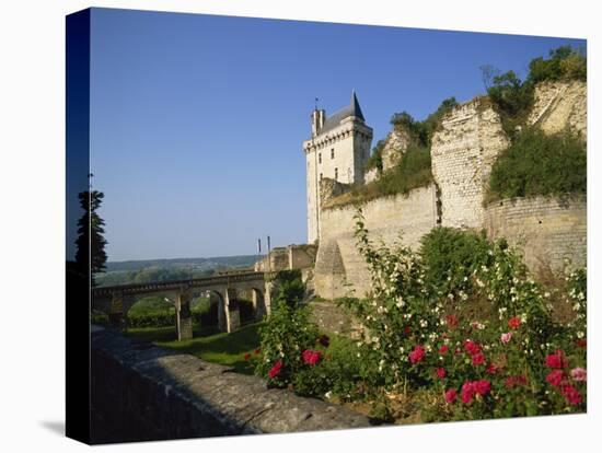 Chateau De Chinon, Indre-et-Loire, Loire Valley, France, Europe-Harding Robert-Stretched Canvas