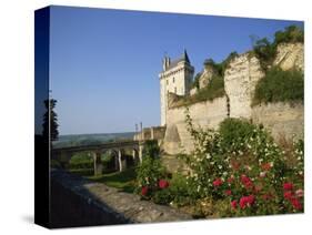 Chateau De Chinon, Indre-et-Loire, Loire Valley, France, Europe-Harding Robert-Stretched Canvas