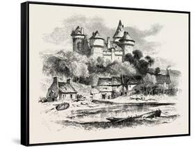 Chateau De Combourg, Normandy and Brittany, France, 19th Century-null-Framed Stretched Canvas