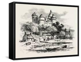 Chateau De Combourg, Normandy and Brittany, France, 19th Century-null-Framed Stretched Canvas