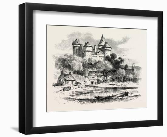 Chateau De Combourg, Normandy and Brittany, France, 19th Century-null-Framed Giclee Print