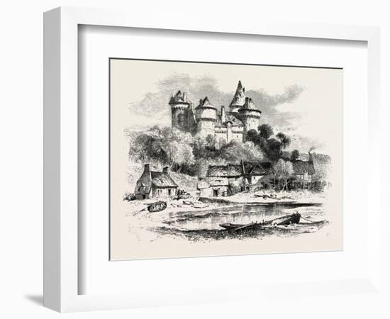 Chateau De Combourg, Normandy and Brittany, France, 19th Century-null-Framed Giclee Print