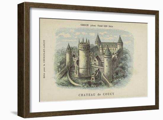 Chateau De Coucy, Coucy, Aisne-null-Framed Giclee Print