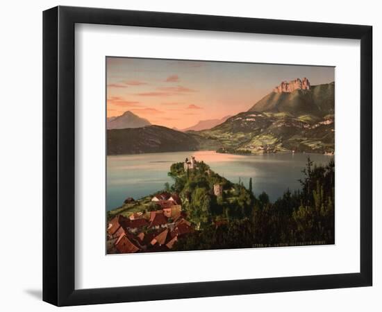 Chateau De Duingt, Annecy in France, C.1890-C.1900-null-Framed Premium Giclee Print