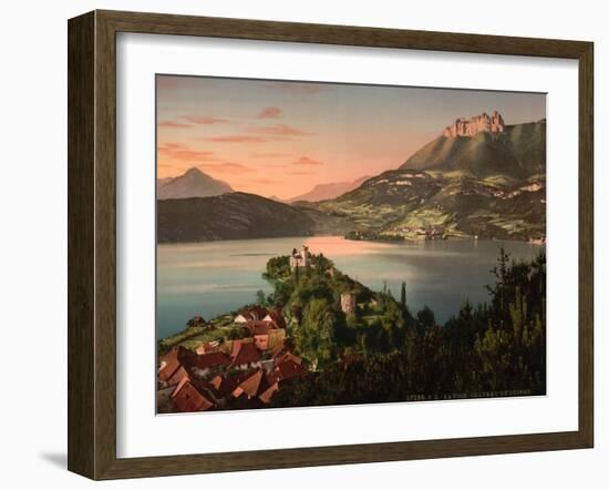 Chateau De Duingt, Annecy in France, C.1890-C.1900-null-Framed Giclee Print