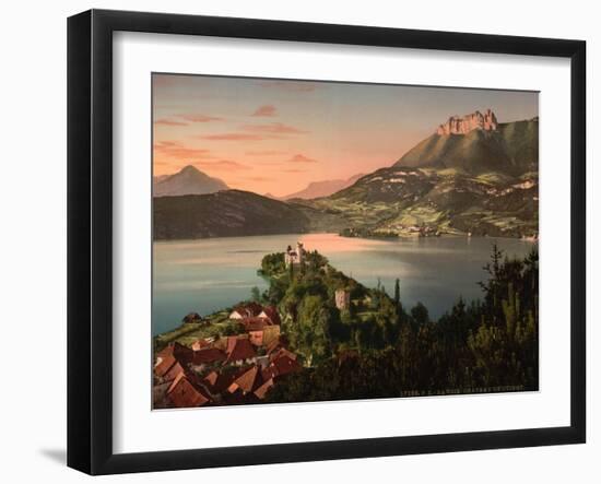 Chateau De Duingt, Annecy in France, C.1890-C.1900-null-Framed Giclee Print