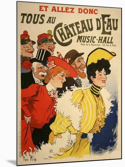 Chateau De Eau Music Hall-null-Mounted Giclee Print