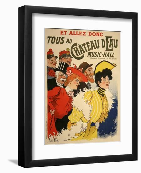 Chateau De Eau Music Hall-null-Framed Premium Giclee Print