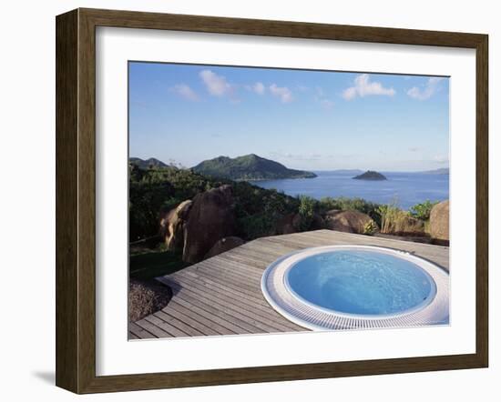Chateau De Feuilles, Anse De Marie Louise, South Coast, Island of Praslin, Seychelles-Bruno Barbier-Framed Photographic Print