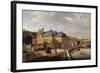 Chateau De La Chaussee Near Bougival, 1822-Jacques Francois Joseph Swebach-Framed Giclee Print