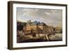 Chateau De La Chaussee Near Bougival, 1822-Jacques Francois Joseph Swebach-Framed Giclee Print