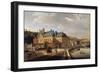 Chateau De La Chaussee Near Bougival, 1822-Jacques Francois Joseph Swebach-Framed Giclee Print