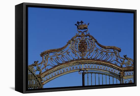 Chateau De La Roche-Guyon Gate, Ile-De-France-null-Framed Stretched Canvas