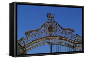 Chateau De La Roche-Guyon Gate, Ile-De-France-null-Framed Stretched Canvas