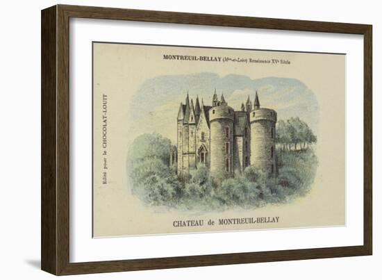 Chateau De Montreuil-Bellay, Montreuil-Bellay, Maine-Et-Loire-French School-Framed Giclee Print