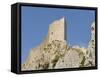 Chateau De Peyrepertuse, a Cathar Castle, Languedoc, France, Europe-Tony Waltham-Framed Stretched Canvas