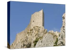 Chateau De Peyrepertuse, a Cathar Castle, Languedoc, France, Europe-Tony Waltham-Stretched Canvas