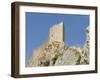 Chateau De Peyrepertuse, a Cathar Castle, Languedoc, France, Europe-Tony Waltham-Framed Photographic Print