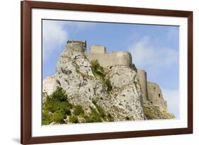 Chateau De Peyrepertuse, a Cathar Castle, Languedoc, France, Europe-Tony Waltham-Framed Photographic Print