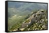 Chateau De Peyrepertuse, a Cathar Castle, Languedoc, France, Europe-Tony Waltham-Framed Stretched Canvas