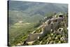 Chateau De Peyrepertuse, a Cathar Castle, Languedoc, France, Europe-Tony Waltham-Stretched Canvas