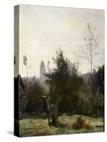 Château De Pierrefonds, 1860S-Jean-Baptiste-Camille Corot-Stretched Canvas