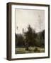 Château De Pierrefonds, 1860S-Jean-Baptiste-Camille Corot-Framed Giclee Print