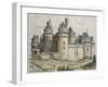 Chateau de Pierrefonds, illustration from 'Le Moniteur des architectes', engraved by Bosredon-null-Framed Giclee Print