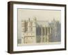 Château de Saint-Germain-en-Laye : chapelle : élévation de la façade sur la rue du Château-Neuf-Eugène-Louis Millet-Framed Giclee Print