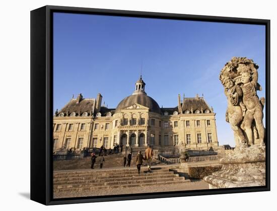 Chateau De Vaux Le Vicomte, Ile De France, France-Guy Thouvenin-Framed Stretched Canvas