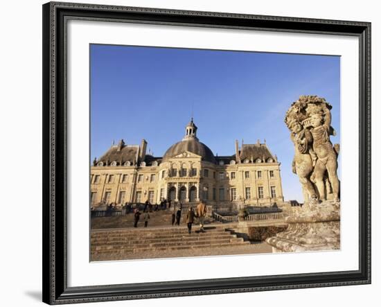 Chateau De Vaux Le Vicomte, Ile De France, France-Guy Thouvenin-Framed Photographic Print