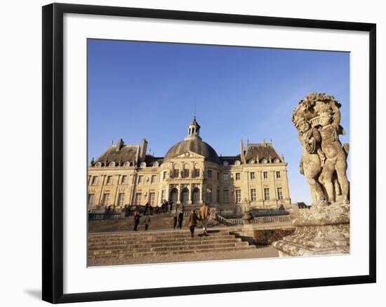 Chateau De Vaux Le Vicomte, Ile De France, France-Guy Thouvenin-Framed Photographic Print