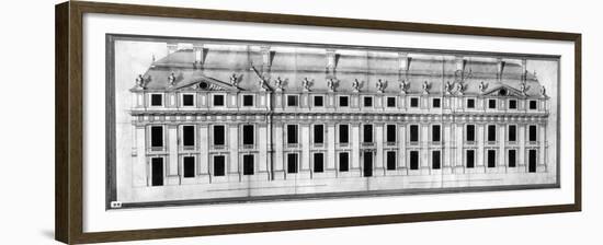 Chateau de Vincennes: Elevation of the Facade of a Corner Pavilion, 1658-Louis Le Vau-Framed Giclee Print