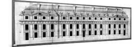 Chateau de Vincennes: Elevation of the Facade of a Corner Pavilion, 1658-Louis Le Vau-Mounted Giclee Print