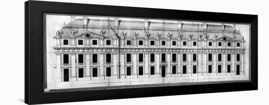 Chateau de Vincennes: Elevation of the Facade of a Corner Pavilion, 1658-Louis Le Vau-Framed Giclee Print