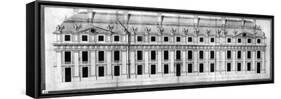 Chateau de Vincennes: Elevation of the Facade of a Corner Pavilion, 1658-Louis Le Vau-Framed Stretched Canvas