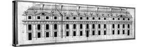 Chateau de Vincennes: Elevation of the Facade of a Corner Pavilion, 1658-Louis Le Vau-Stretched Canvas